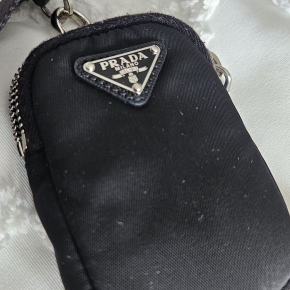 Prada Black Nylon Shoulder Bag with Adjustable Strap - Picture 6 of 12